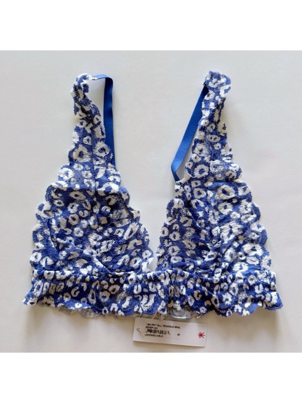 Cosabella Never Say Never Printed Tall Triangle Bralette S Small NWT